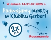 Podwajamy punkty w Klubiku Gerber